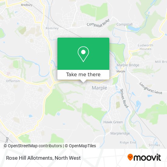 Rose Hill Allotments map
