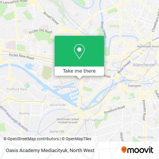 Oasis Academy Mediacityuk map