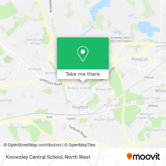 Knowsley Central School map