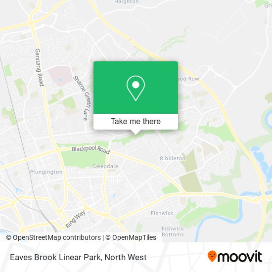 Eaves Brook Linear Park map