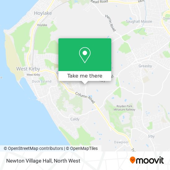 Newton Village Hall map
