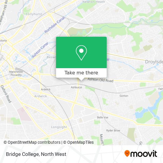 Bridge College map