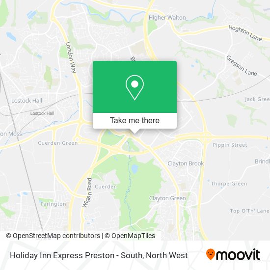Holiday Inn Express Preston - South map