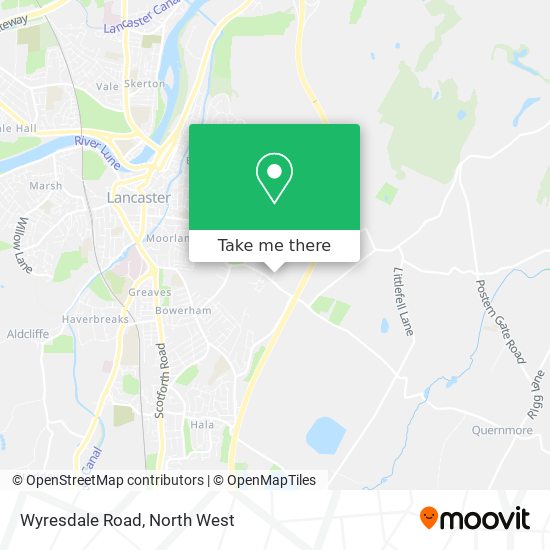 Wyresdale Road map