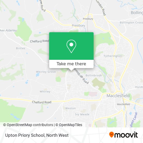 Upton Priory School map