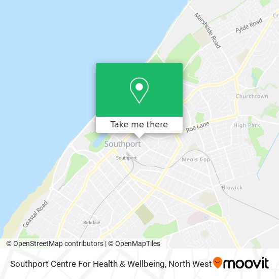 Southport Centre For Health & Wellbeing map