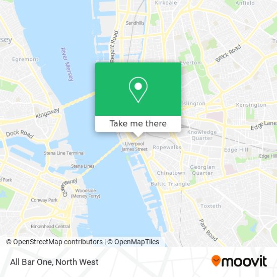 All Bar One map