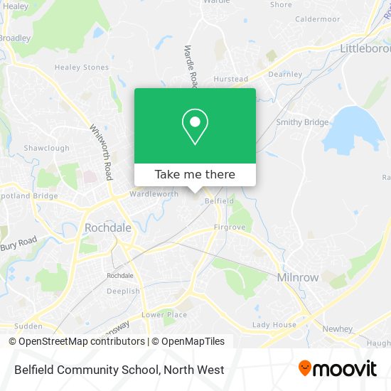 Belfield Community School map