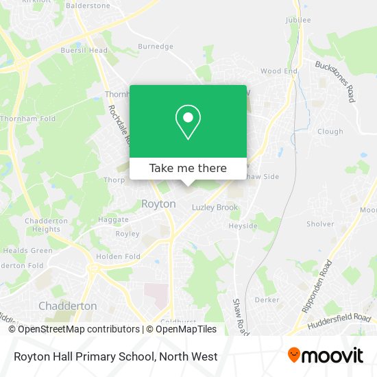 Royton Hall Primary School map