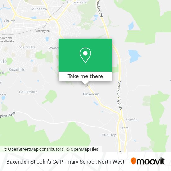 Baxenden St John's Ce Primary School map