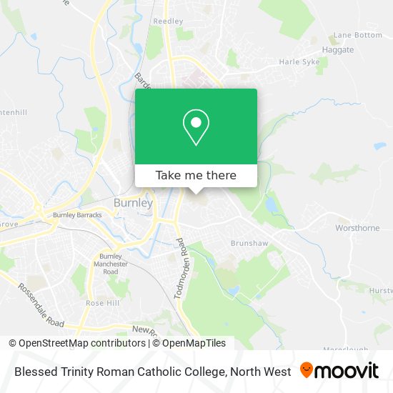 Blessed Trinity Roman Catholic College map