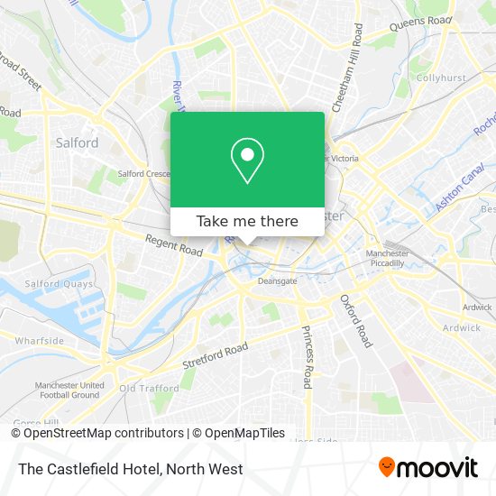 The Castlefield Hotel map