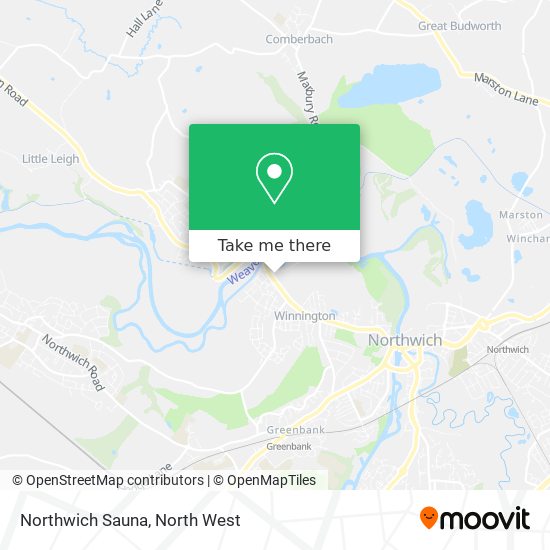 Northwich Sauna map
