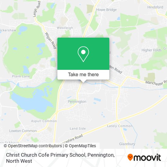 Christ Church Cofe Primary School, Pennington map