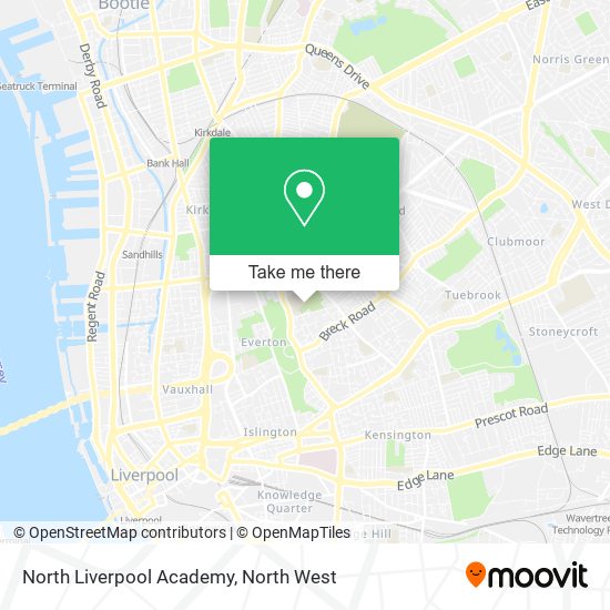 North Liverpool Academy map