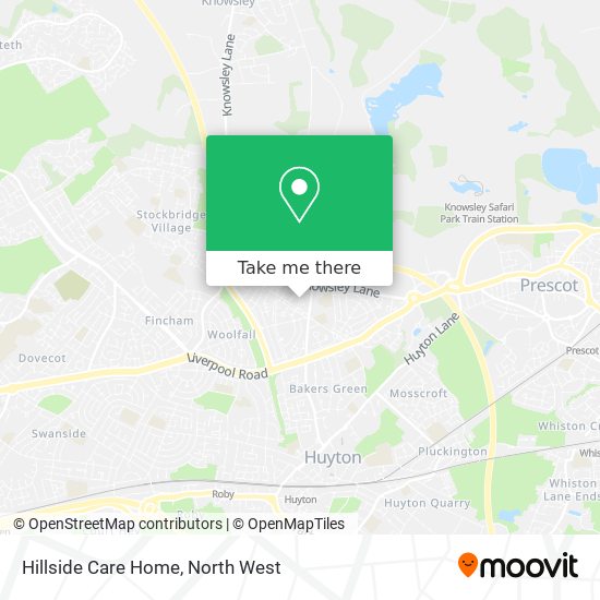 Hillside Care Home map