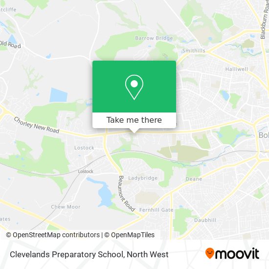 Clevelands Preparatory School map