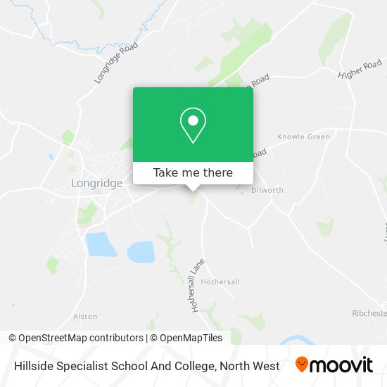 Hillside Specialist School And College map