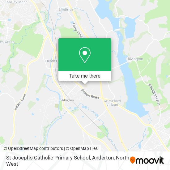 St Joseph's Catholic Primary School, Anderton map