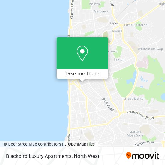 Blackbird Luxury Apartments map