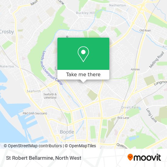 St Robert Bellarmine map