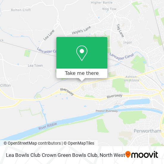 Lea Bowls Club Crown Green Bowls Club map