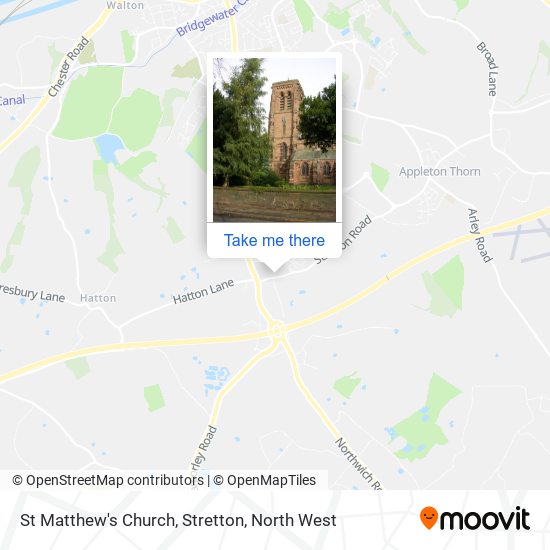 St Matthew's Church, Stretton map