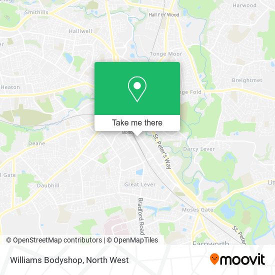 Williams Bodyshop map