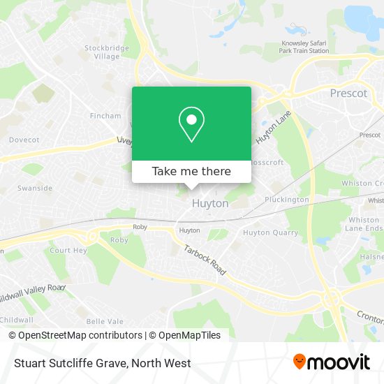 Stuart Sutcliffe Grave map
