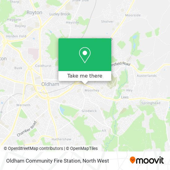 Oldham Community Fire Station map