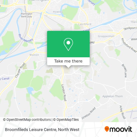 Broomfileds Leisure Centre map