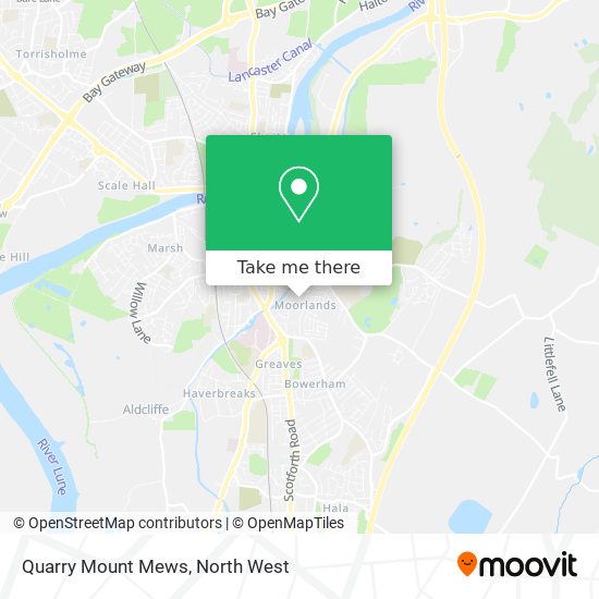 Quarry Mount Mews map
