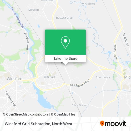Winsford Grid Substation map