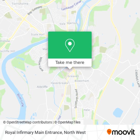 Royal Infirmary Main Entrance map