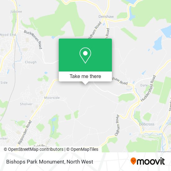 Bishops Park Monument map
