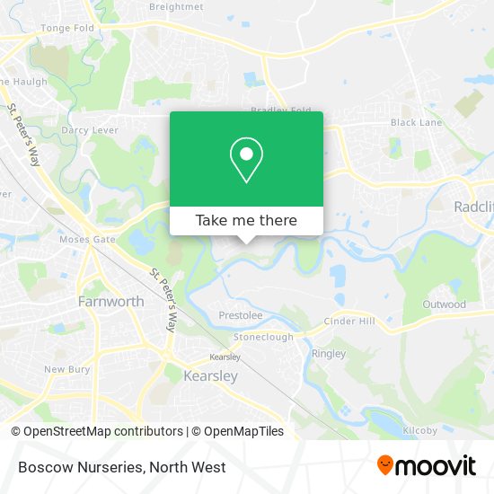 Boscow Nurseries map