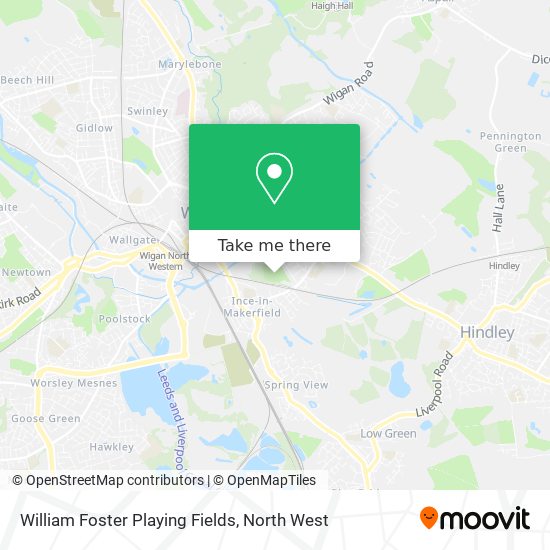 William Foster Playing Fields map