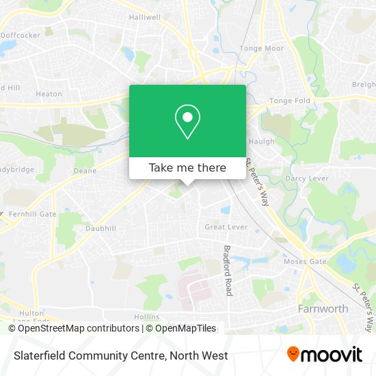 Slaterfield Community Centre map