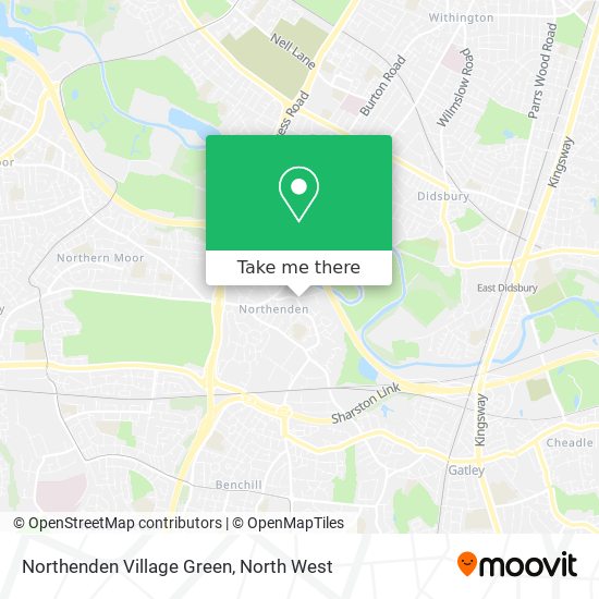 Northenden Village Green map