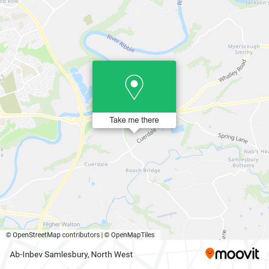 Ab-Inbev Samlesbury map