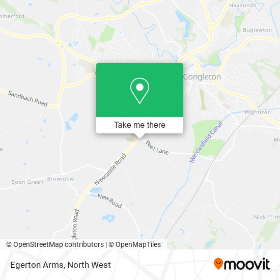 Egerton Arms map