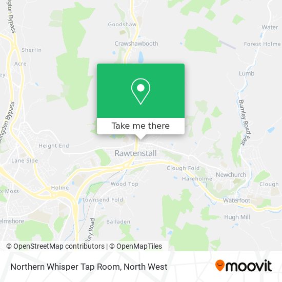 Northern Whisper Tap Room map