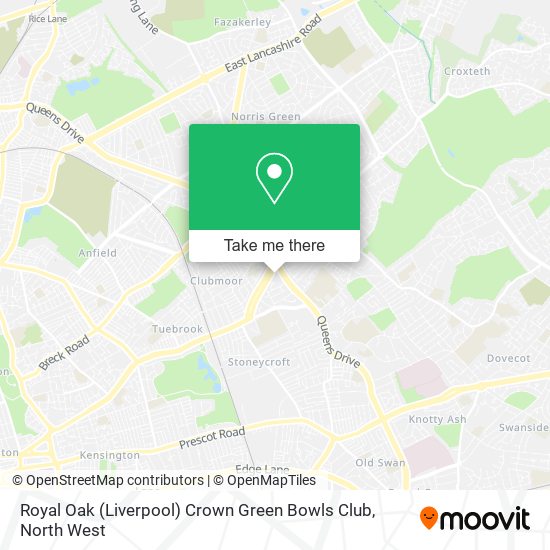 Royal Oak (Liverpool) Crown Green Bowls Club map