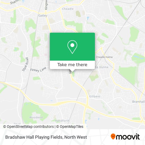 Bradshaw Hall Playing Fields map