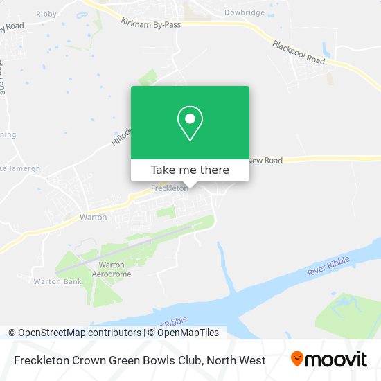 Freckleton Crown Green Bowls Club map