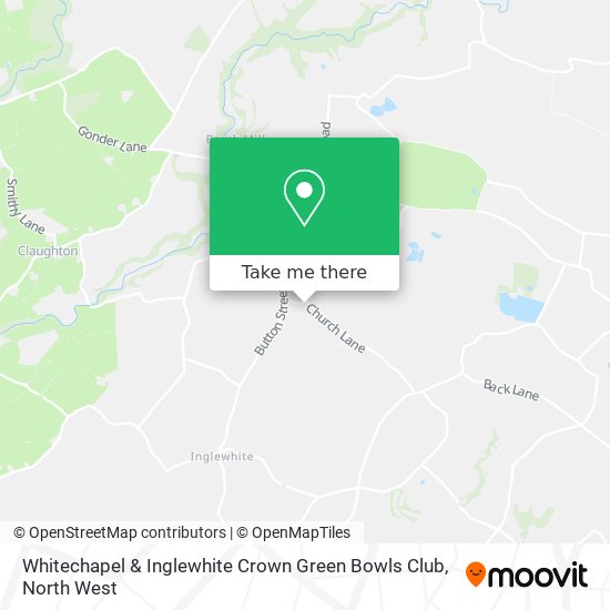 Whitechapel & Inglewhite Crown Green Bowls Club map