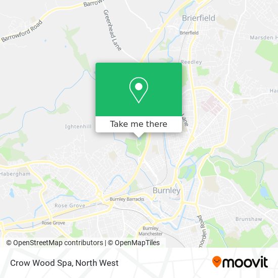 Crow Wood Spa map