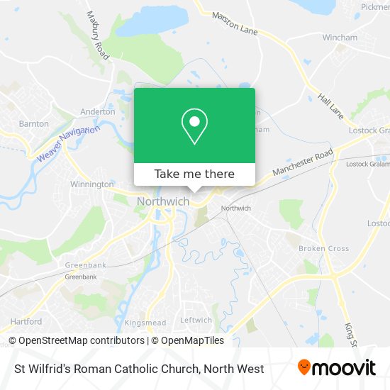 St Wilfrid's Roman Catholic Church map