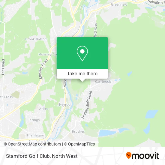 Stamford Golf Club map