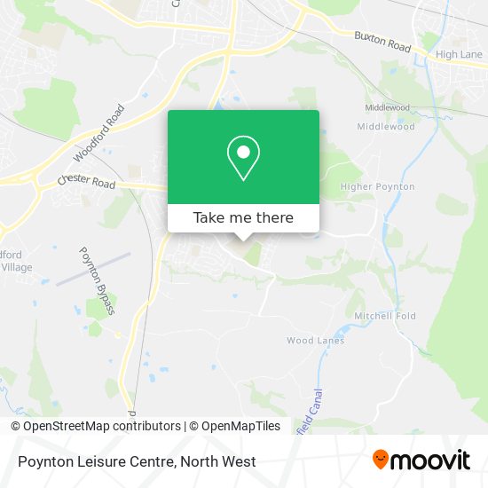 Poynton Leisure Centre map